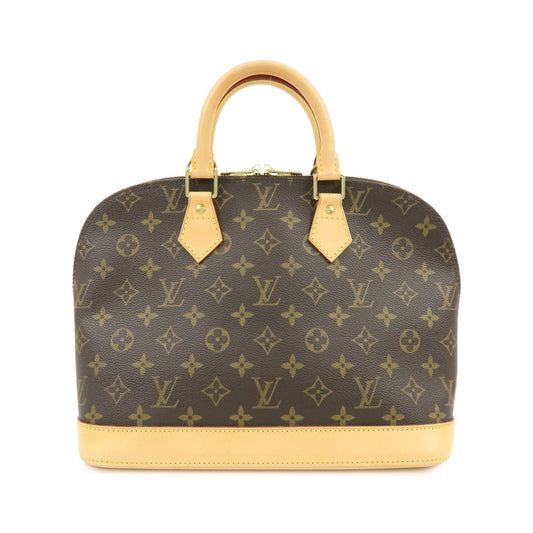 Louis Vuitton Alma Monogram Canvas, Brown, Canvas, Handbag