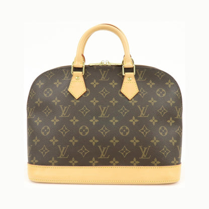 Louis Vuitton Alma Monogram Canvas, Brown, Canvas, Handbag