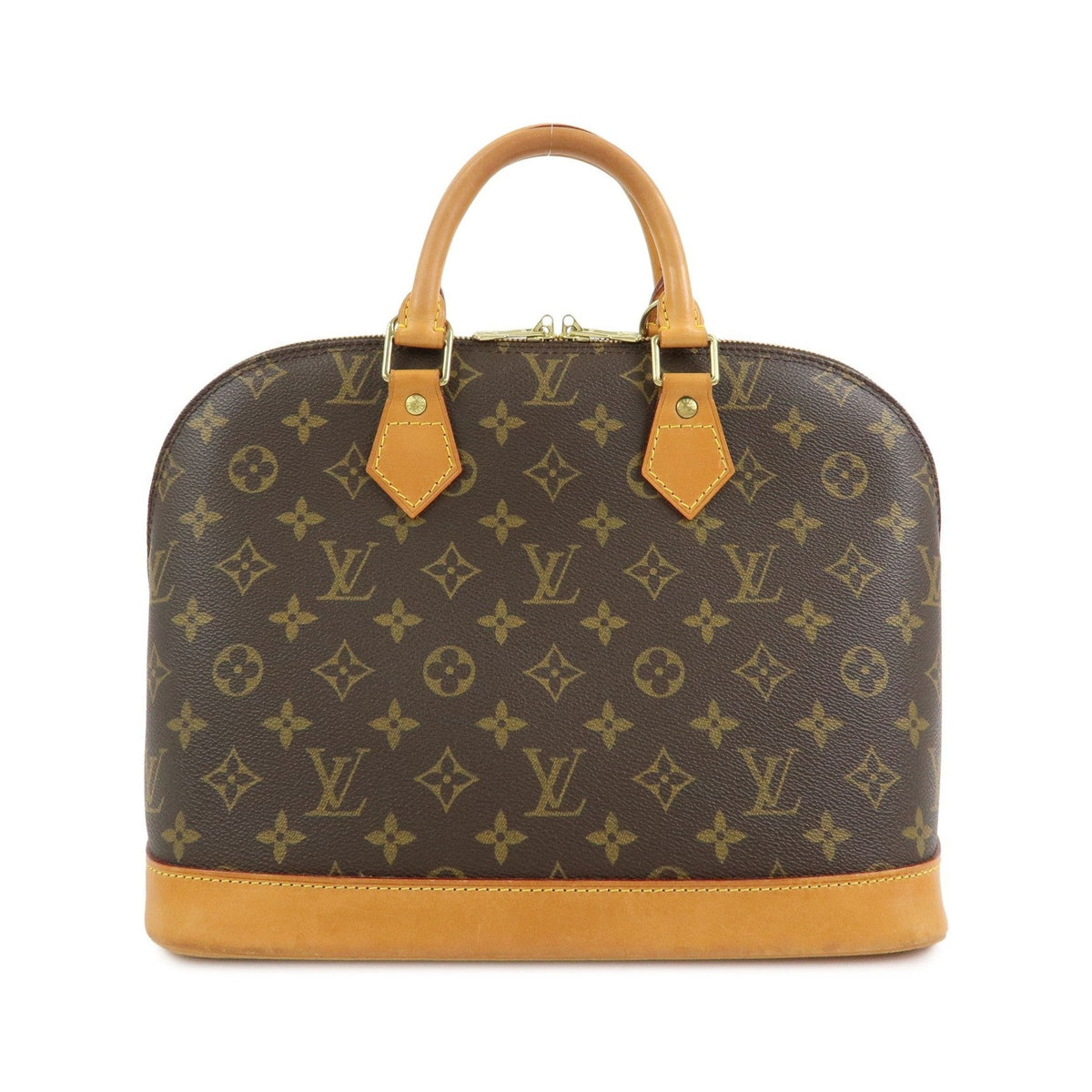Louis Vuitton Alma Monogram Canvas, Brown, Canvas, Handbag