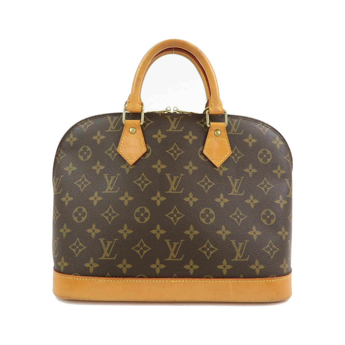 Louis Vuitton Alma Monogram Canvas, Brown, Canvas, Handbag