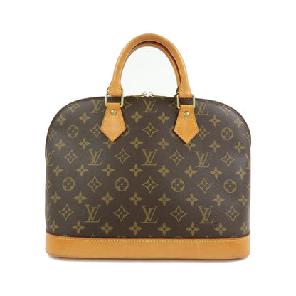 Louis Vuitton Alma Monogram Canvas, Brown, Canvas, Handbag