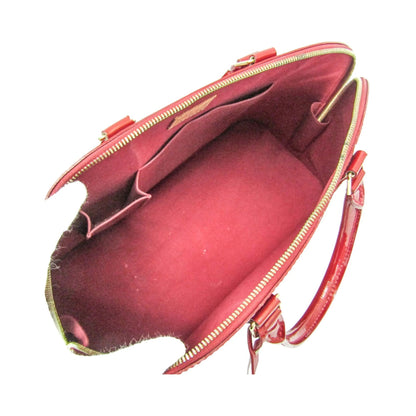 Louis Vuitton Alma Monogram Vernis, Red, Patent Leather, Handbag