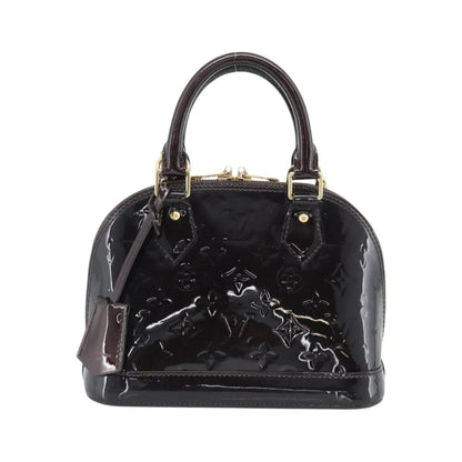 Louis Vuitton Alma Patent Leather, Brown, Patent Leather, Handbag