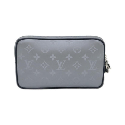 Louis Vuitton Alpha Clutch Limited Edition Monogram Satellite Canvas, Silver, Nylon, Clutch
