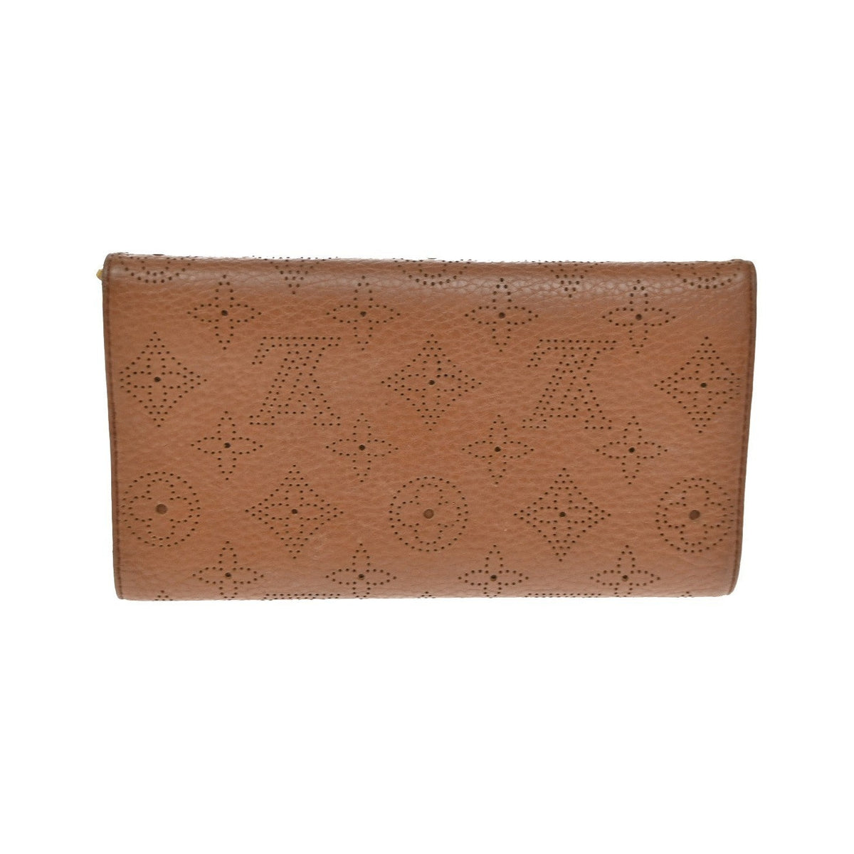 Louis Vuitton Amelia Mahina Leather, Brown, Leather, Wallet