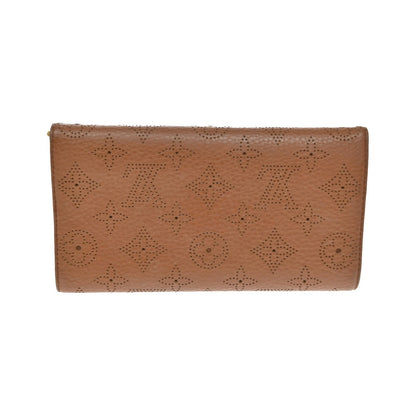 Louis Vuitton Amelia Mahina Leather, Brown, Leather, Wallet