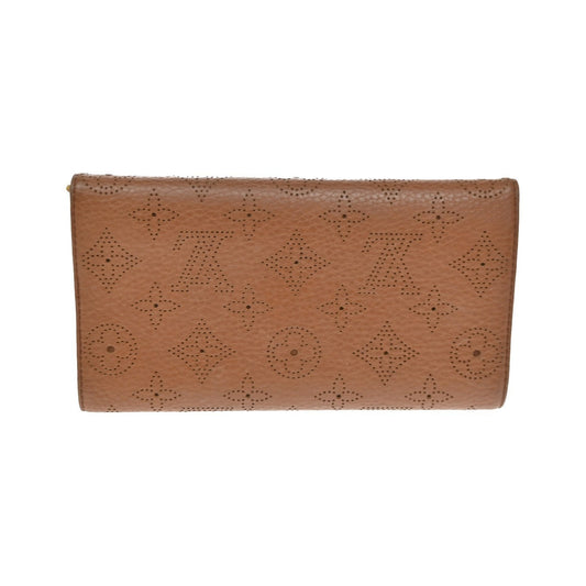 Louis Vuitton Amelia Mahina Leather, Brown, Leather, Wallet