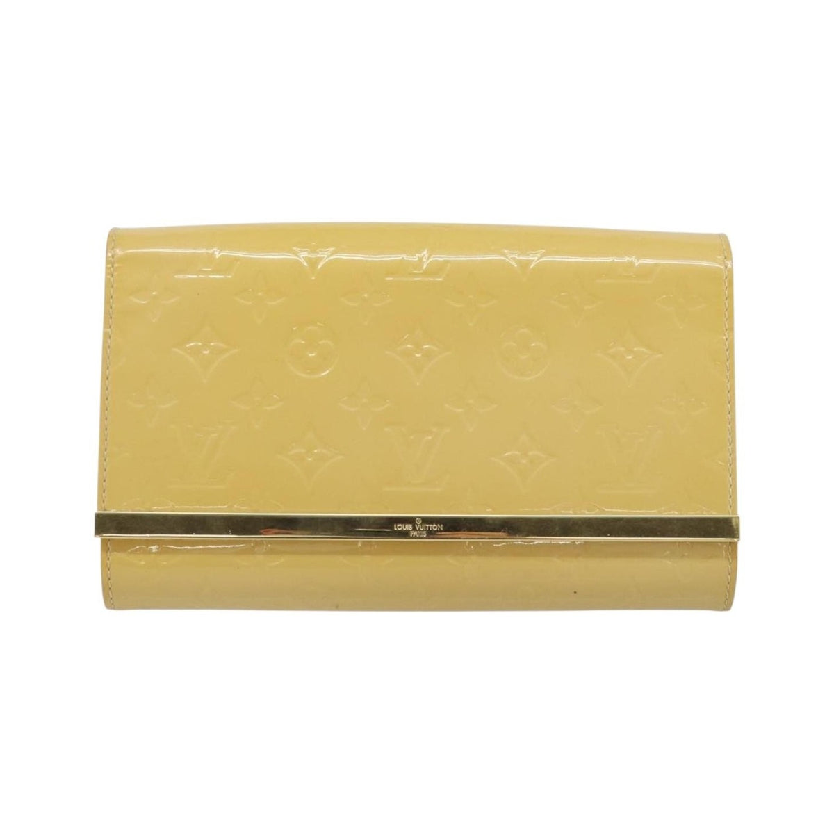 Louis Vuitton Ana Monogram Vernis, Yellow, Patent Leather, Handbag