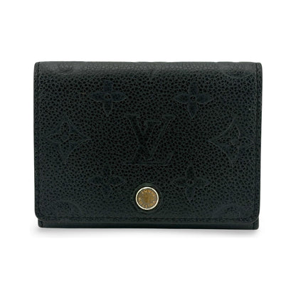 Louis Vuitton Anae Coin Purse Mahina Leather, Black, Leather, Wallet