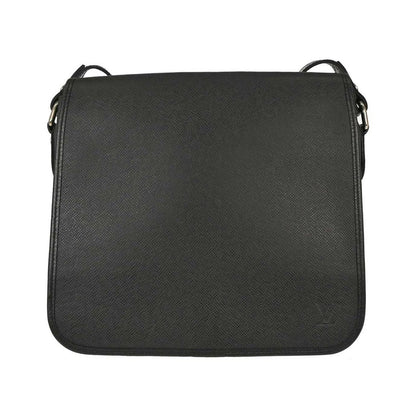 Louis Vuitton Andrei Messenger Taiga Leather, Black, Leather, Shoulder Bag