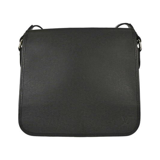Louis Vuitton Andrei Messenger Taiga Leather, Black, Leather, Shoulder Bag