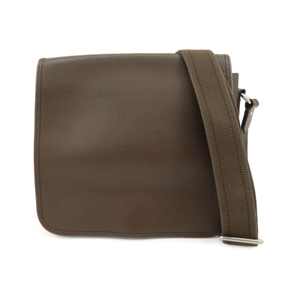 Louis Vuitton Andrei Messenger Taiga Leather, Brown, Leather, Handbag