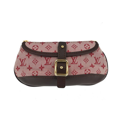 Louis Vuitton Anne Sophie Clutch Mini Lin, Red, Canvas, Clutch