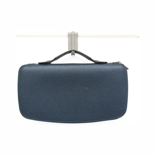 Louis Vuitton Atoll Organizer Taiga Leather, Blue, Leather, Wallet