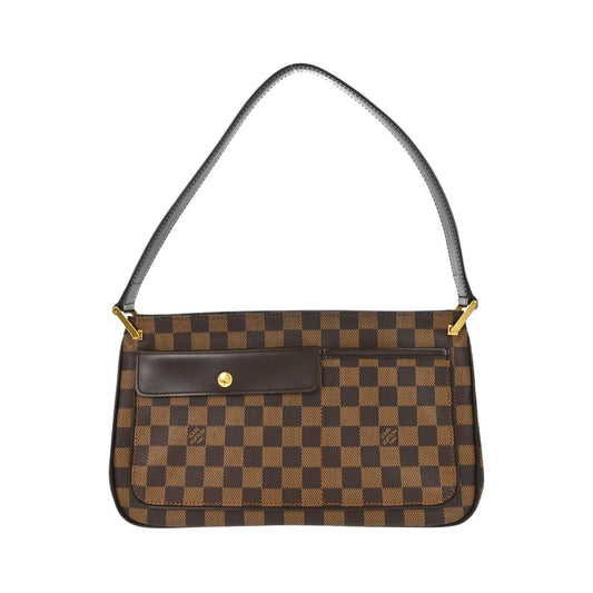 Louis Vuitton Aubagne Damier Ebene, Brown, Canvas, Shoulder Bag