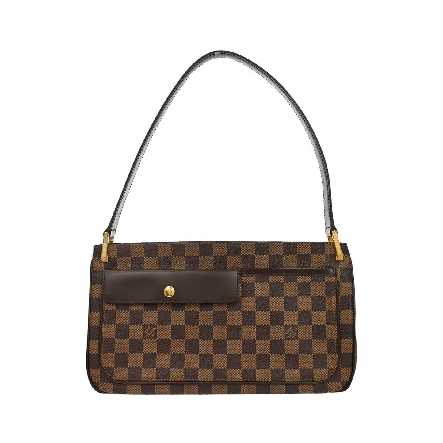 Louis Vuitton Aubagne Damier Ebene, Brown, Canvas, Handbag