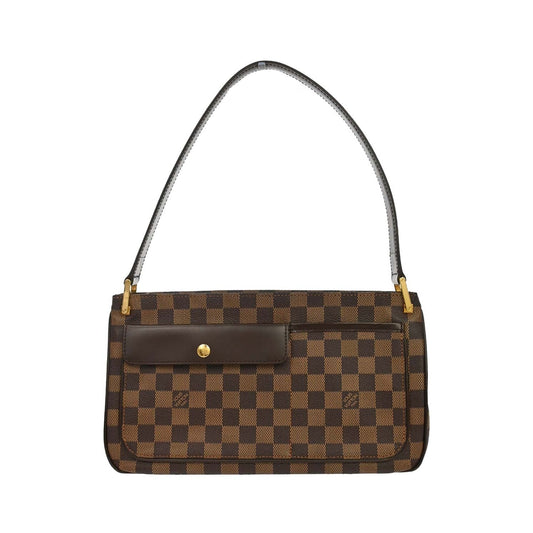 Louis Vuitton Aubagne Damier Ebene, Brown, Canvas, Handbag