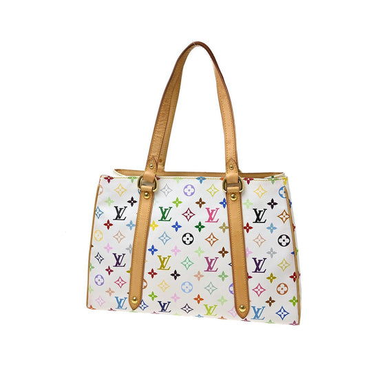 Louis Vuitton Aurelia Monogram Multicolor, White, Canvas, Tote Bag