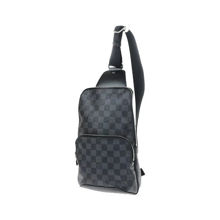 Louis Vuitton Avenue Sling Damier Graphite, Gray, Canvas, Shoulder Bag