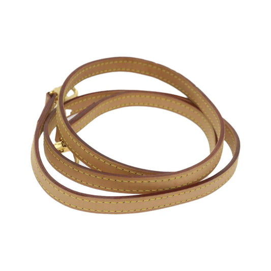 Louis Vuitton Bandouliere Leather, Beige, Leather, Straps