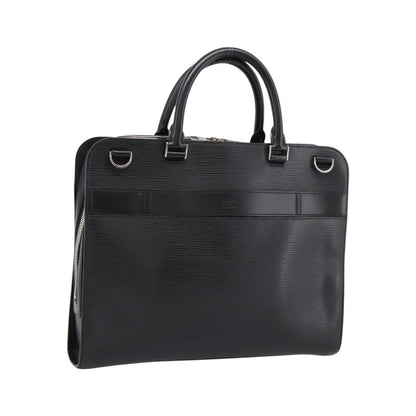 Louis Vuitton Bassano Epi Leather, Black, Leather, Briefcase