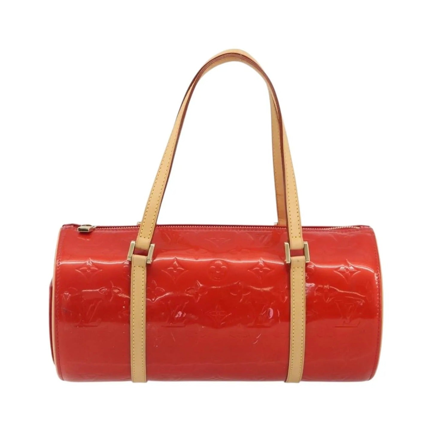 Louis Vuitton Bedford Monogram Vernis, Red, Patent Leather, Handbag