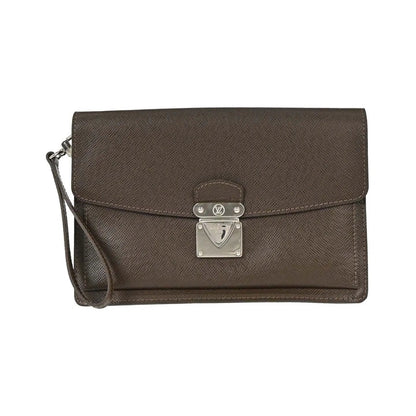 Louis Vuitton Belaia Clutch Taiga Leather, Brown, Leather, Clutch