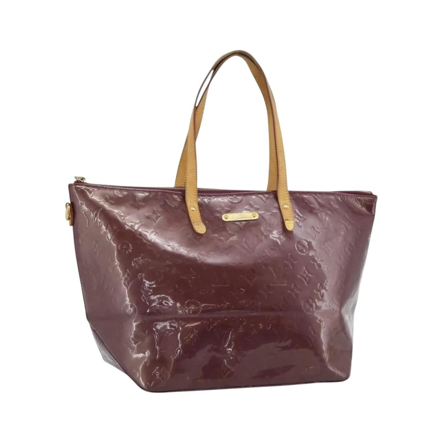 Louis Vuitton Bellevue Monogram Vernis, Purple, Patent Leather, Tote Bag
