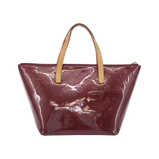 Louis Vuitton Bellevue Monogram Vernis, Burgundy, Patent Leather, Handbag