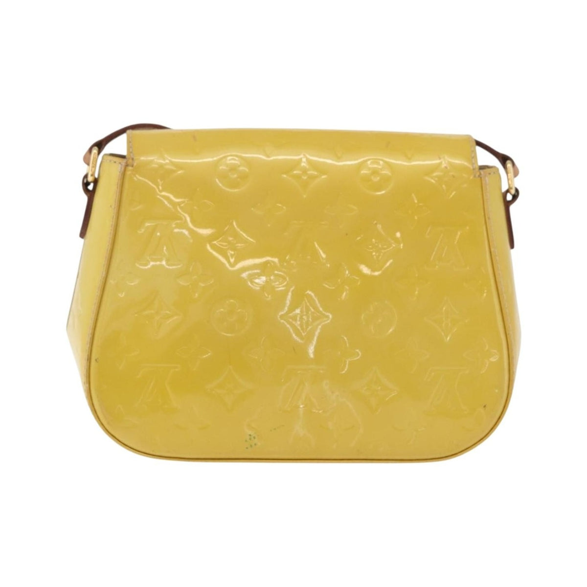 Louis Vuitton Bellflower Monogram Vernis, Yellow, Patent Leather, Shoulder Bag