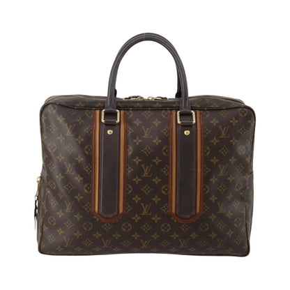 Louis Vuitton Bequia Porte Document Geant Monogram Canvas with Leather, Brown, Canvas, Briefcase