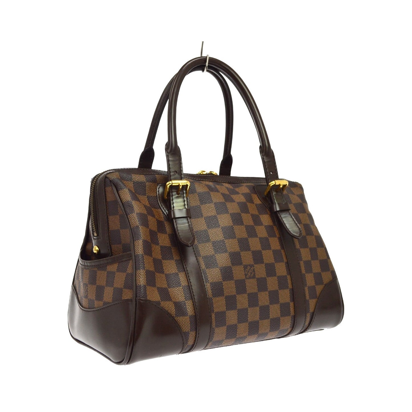 Louis Vuitton Berkeley Damier Ebene, Brown, Canvas, Handbag