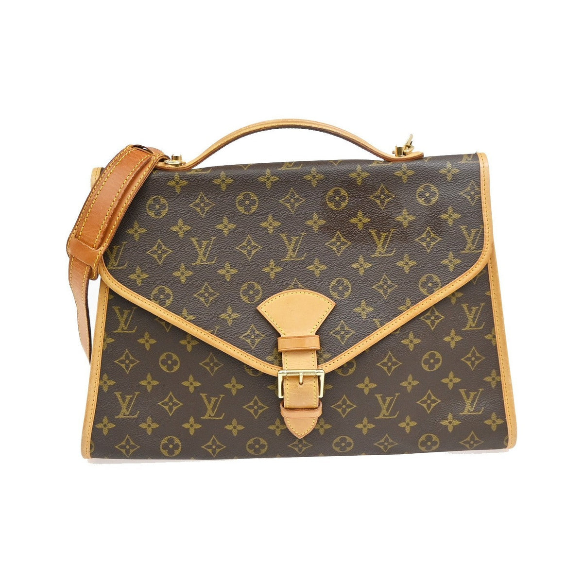 Louis Vuitton Beverly Monogram Canvas, Brown, Canvas, Briefcase