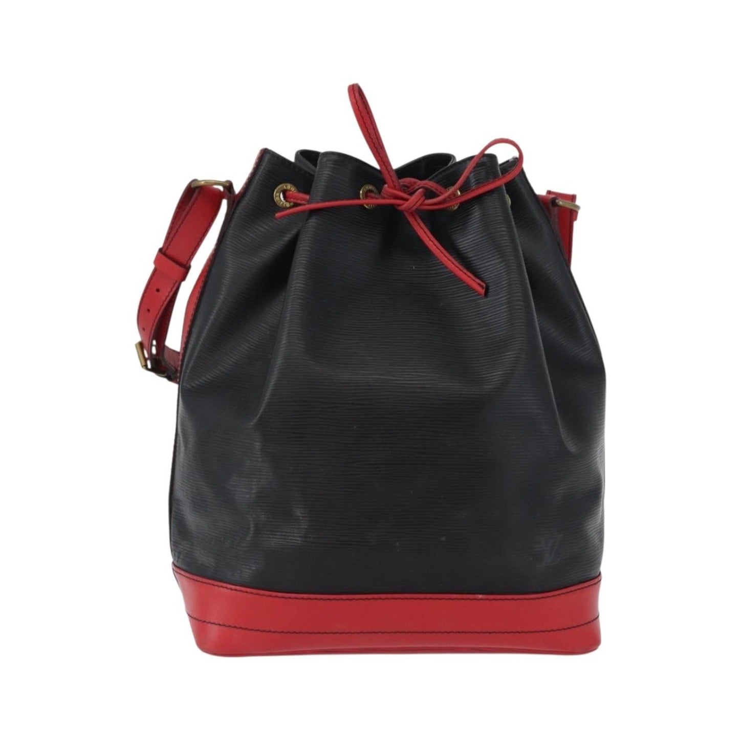 Louis Vuitton Bicolor Noe Epi Leather, Black, Leather, Shoulder Bag