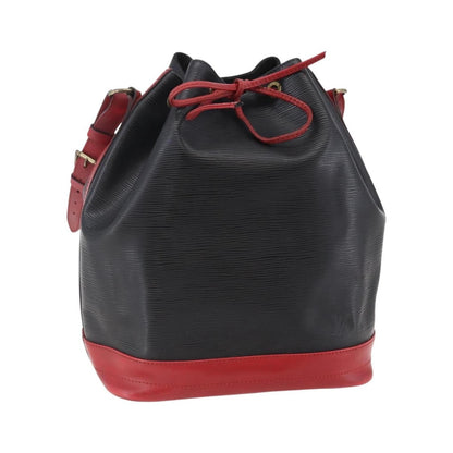 Louis Vuitton Bicolor Noe Epi Leather, Black, Leather, Handbag