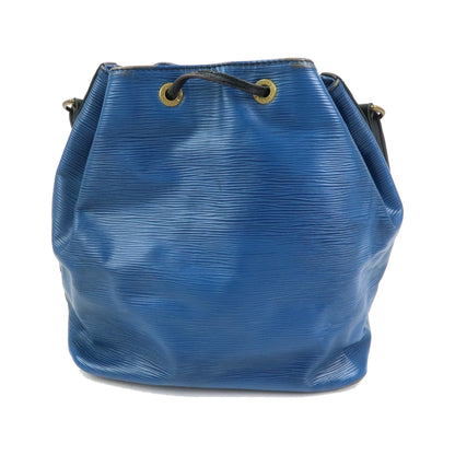Louis Vuitton Bicolor Petit Noe Epi Leather, Blue, Leather, Handbag