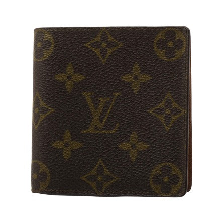 Louis Vuitton Bifold Card Case canvas, Brown, Canvas, Clutch