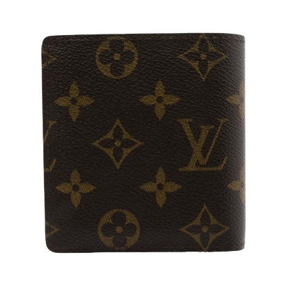 Louis Vuitton Bifold Card Case canvas, Brown, Leather, Clutch