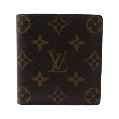Louis Vuitton Bifold Card Case canvas, Brown, Leather, Clutch