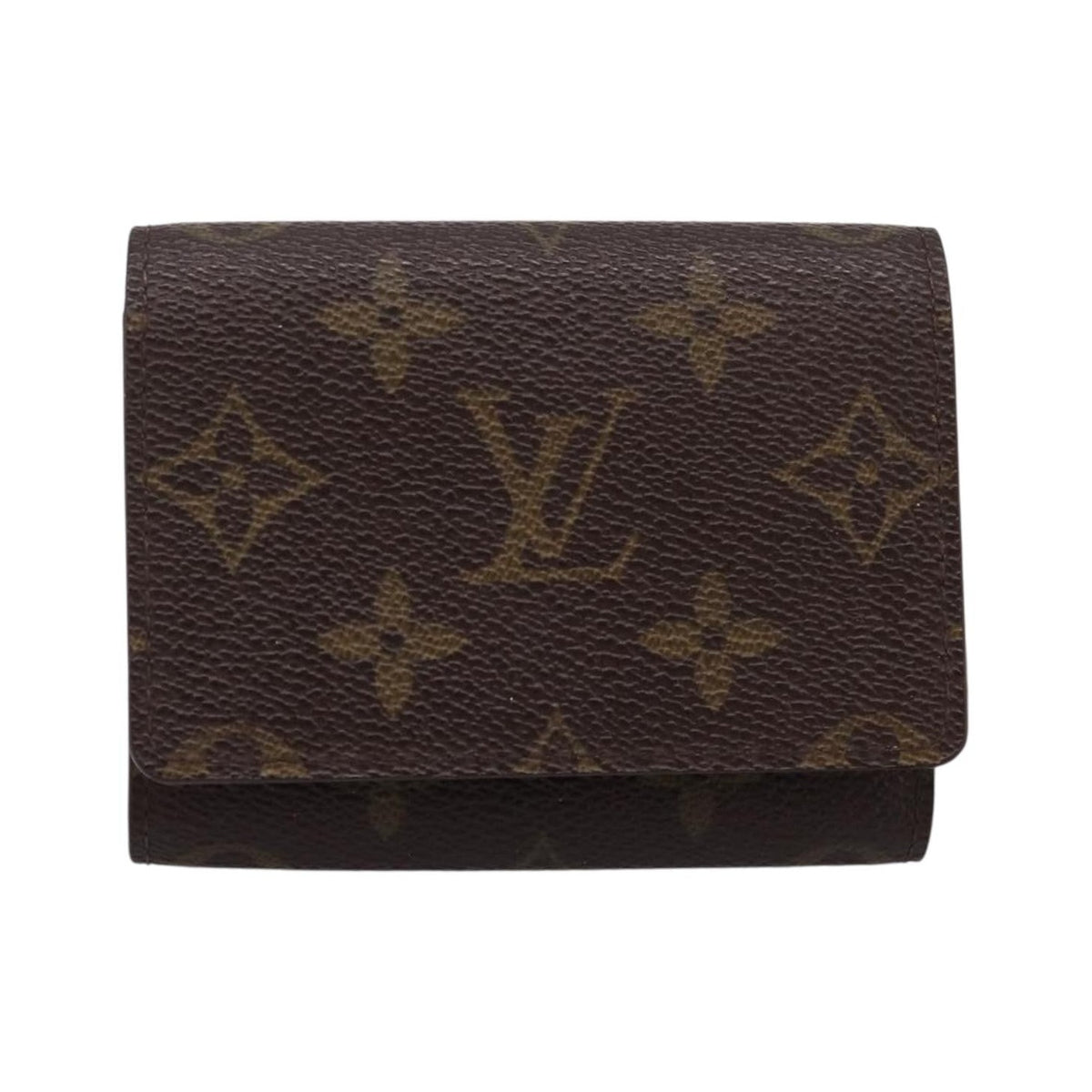 Louis Vuitton Bifold Card Case Canvas, Brown, Canvas, Clutch