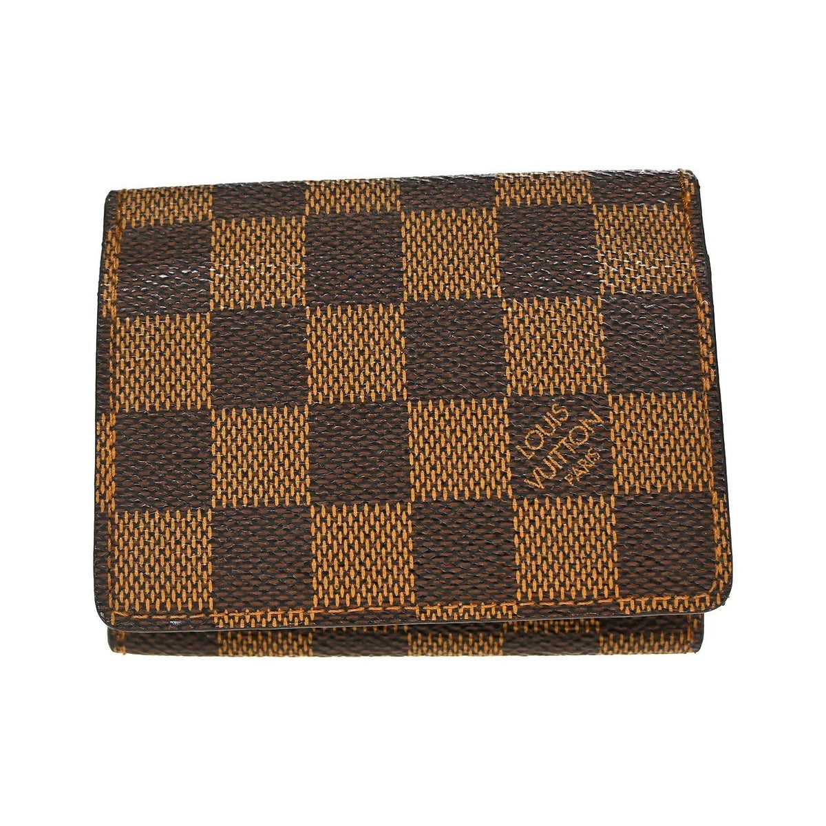 Louis Vuitton Bifold Damier, Brown, Canvas, Wallet