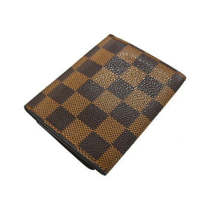Louis Vuitton Bifold Damier, Brown, Canvas, Wallet