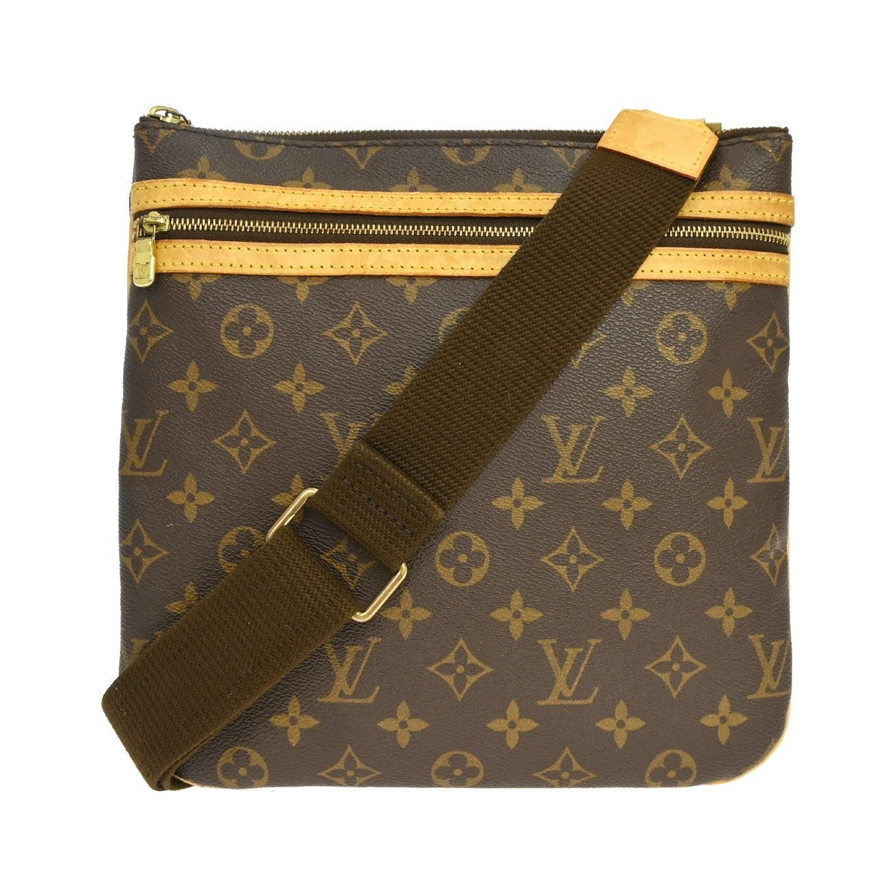 Louis Vuitton Bosphore Pochette Monogram Canvas, Brown, Canvas, Clutch