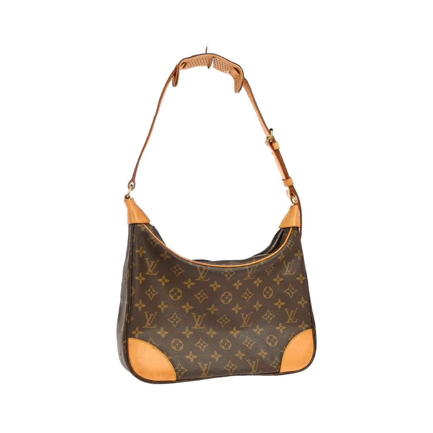 Louis Vuitton Boulogne Monogram, Brown, Canvas, Shoulder Bag