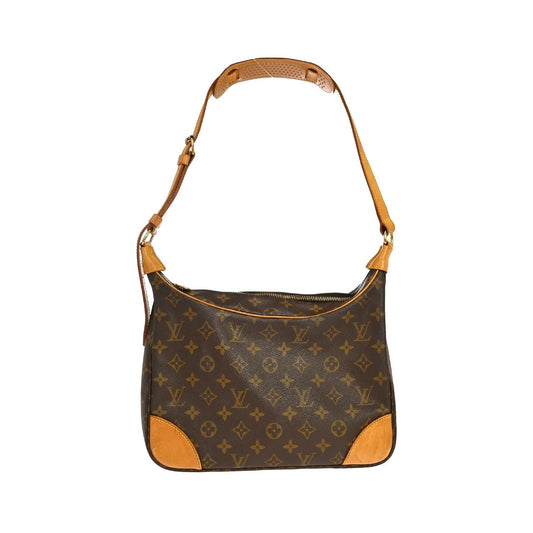 Louis Vuitton Boulogne Monogram, Brown, Canvas, Shoulder Bag