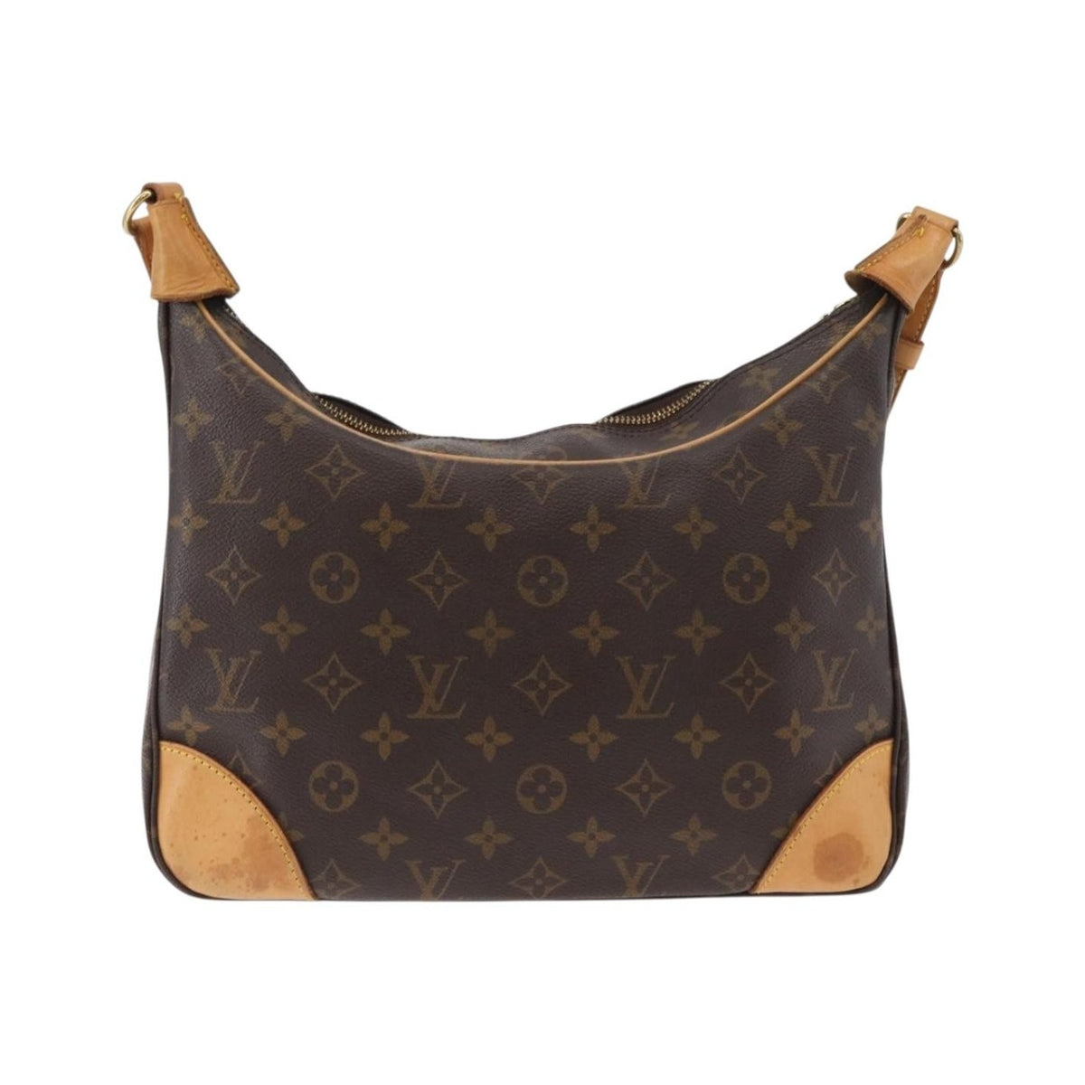 Louis Vuitton Boulogne Monogram Canvas, Brown, Canvas, Handbag