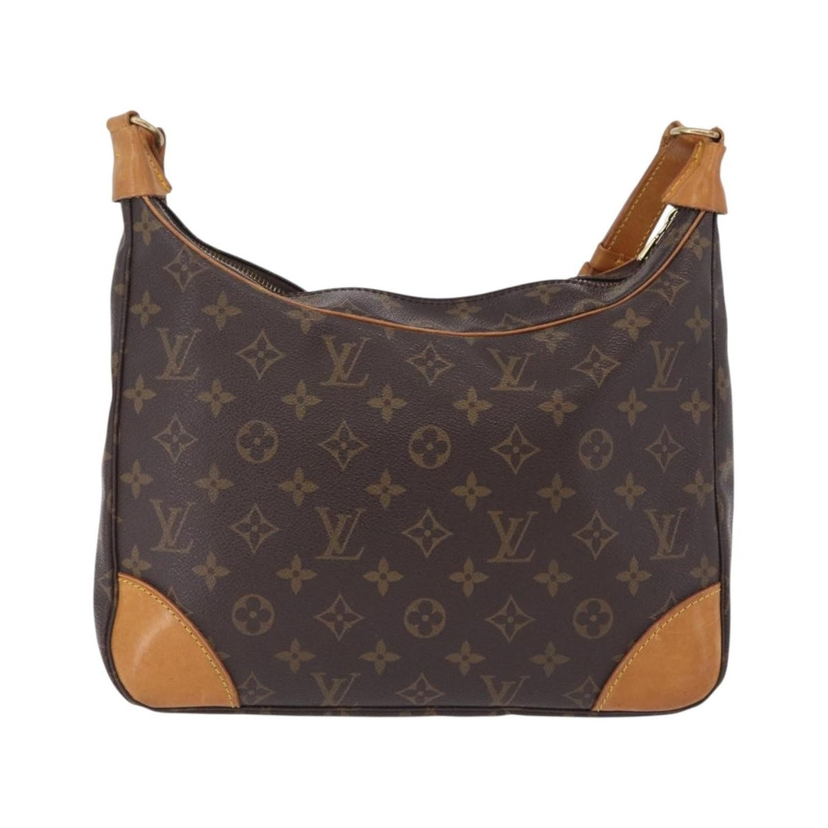 Louis Vuitton Boulogne Monogram Canvas, Brown, Canvas, Handbag