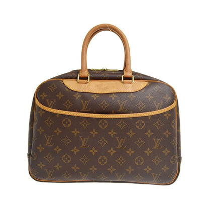 Louis Vuitton Bowling Vanity Printed Tuffetage with Leather, Brown, Canvas, Handbag