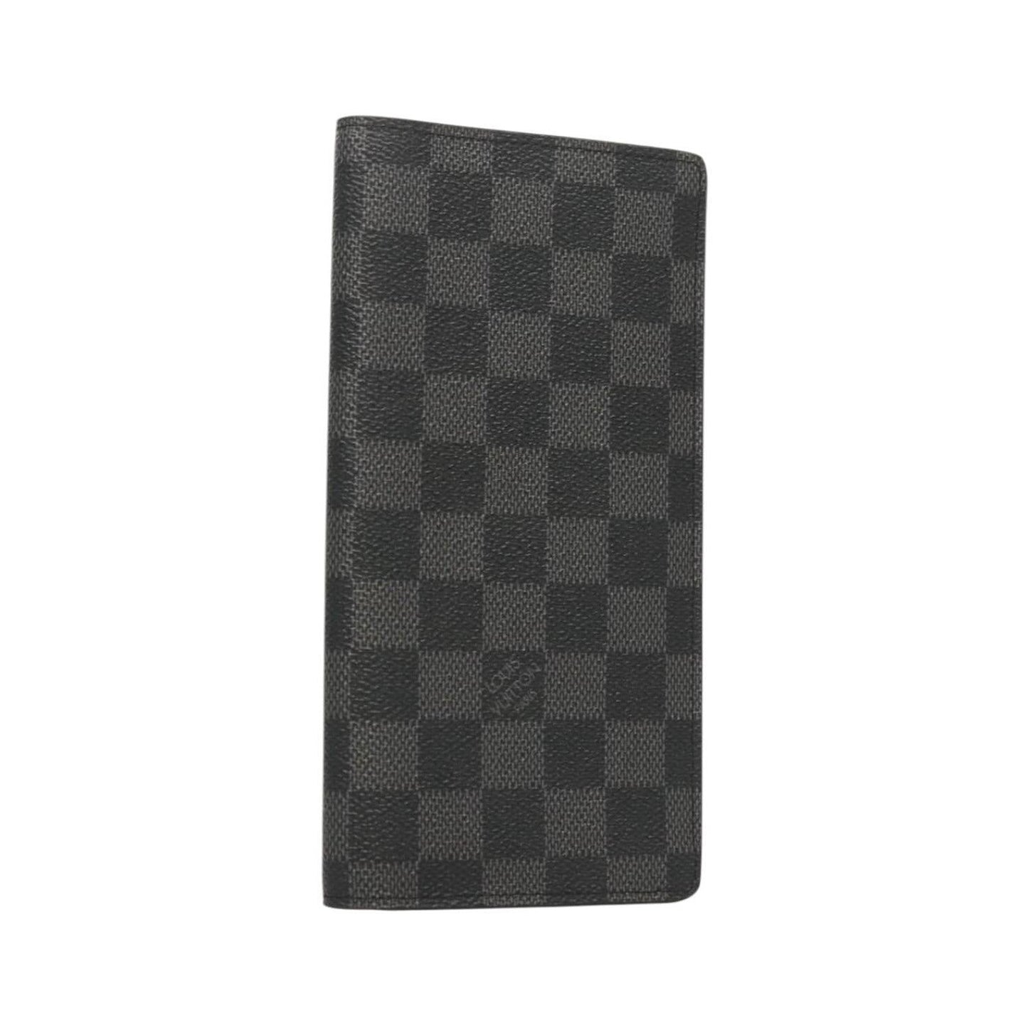 Louis Vuitton Brazza Long Bifold Damier, Gray, Canvas, Wallet