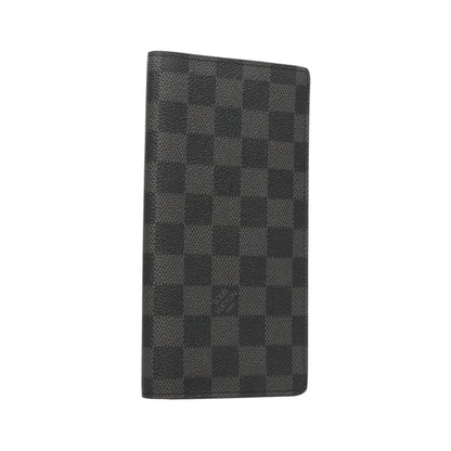 Louis Vuitton Brazza Long Bifold Damier, Gray, Canvas, Wallet